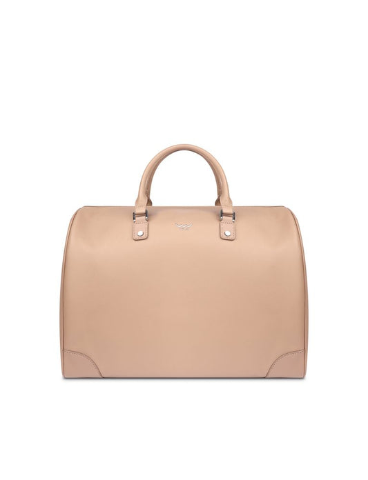Doryge Beige - Borsa da viaggio elegante con zip, capiente e resistente