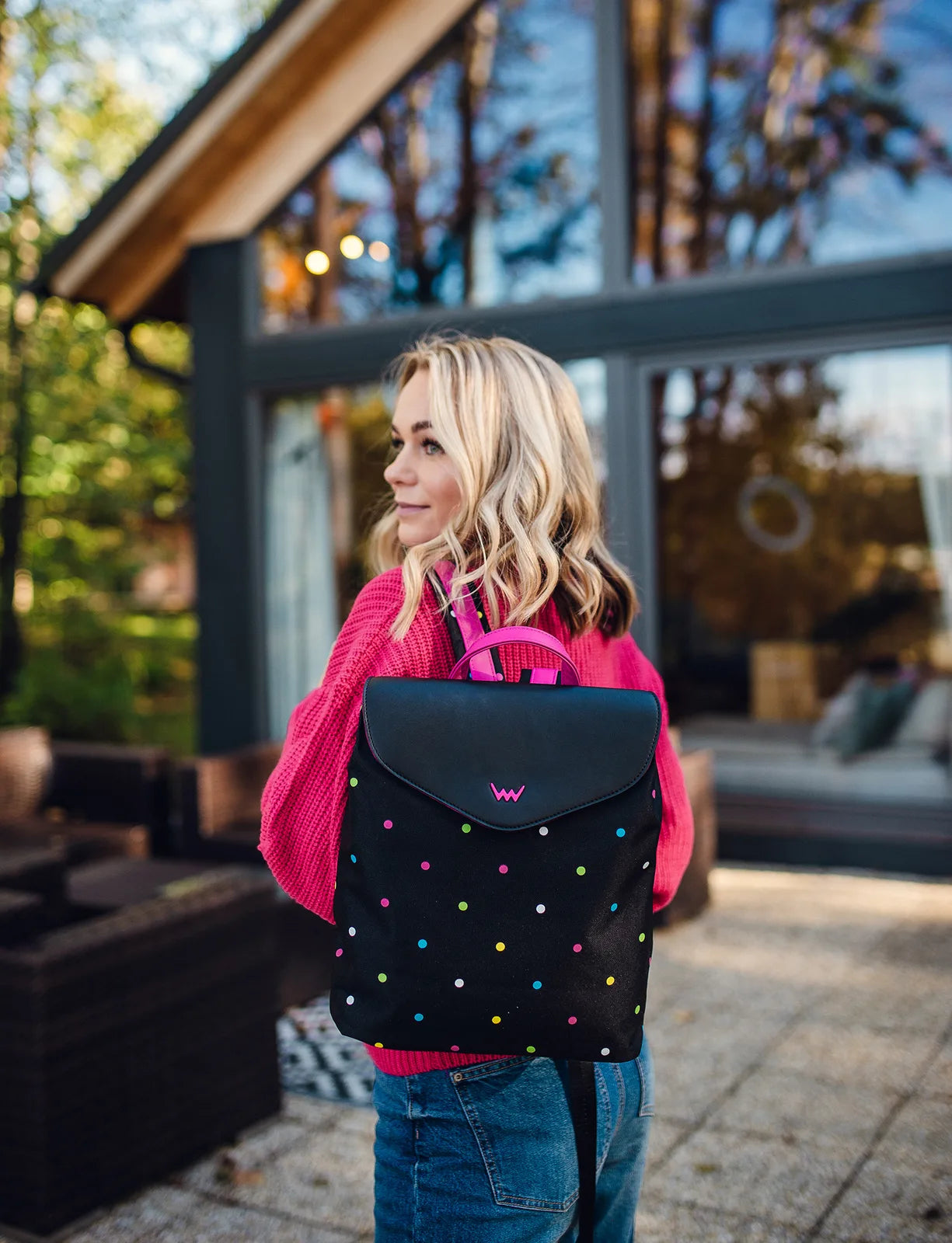 Joanna Dotty Mesaro - Zaino urbano spazioso con zip