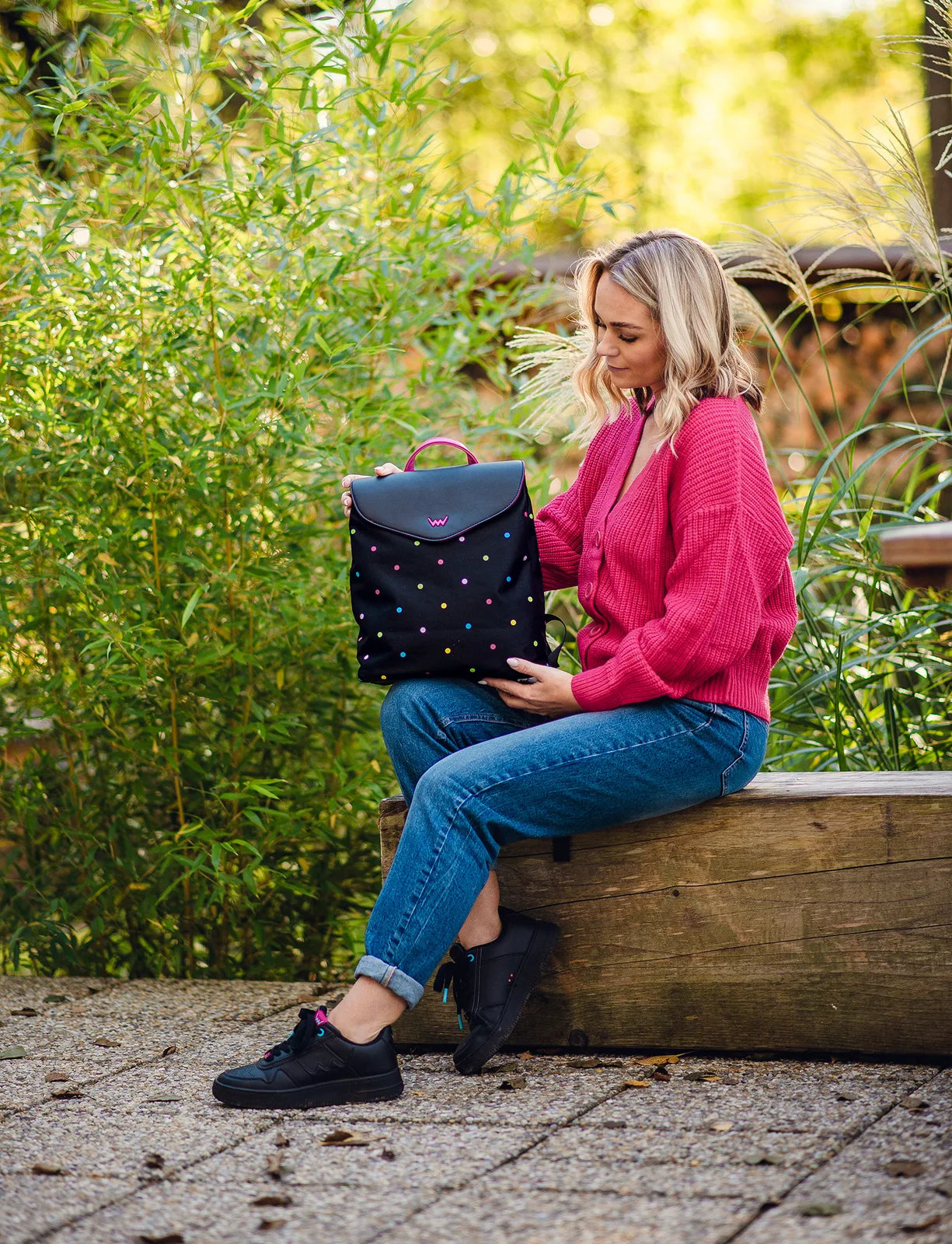 Joanna Dotty Mesaro - Zaino urbano spazioso con zip