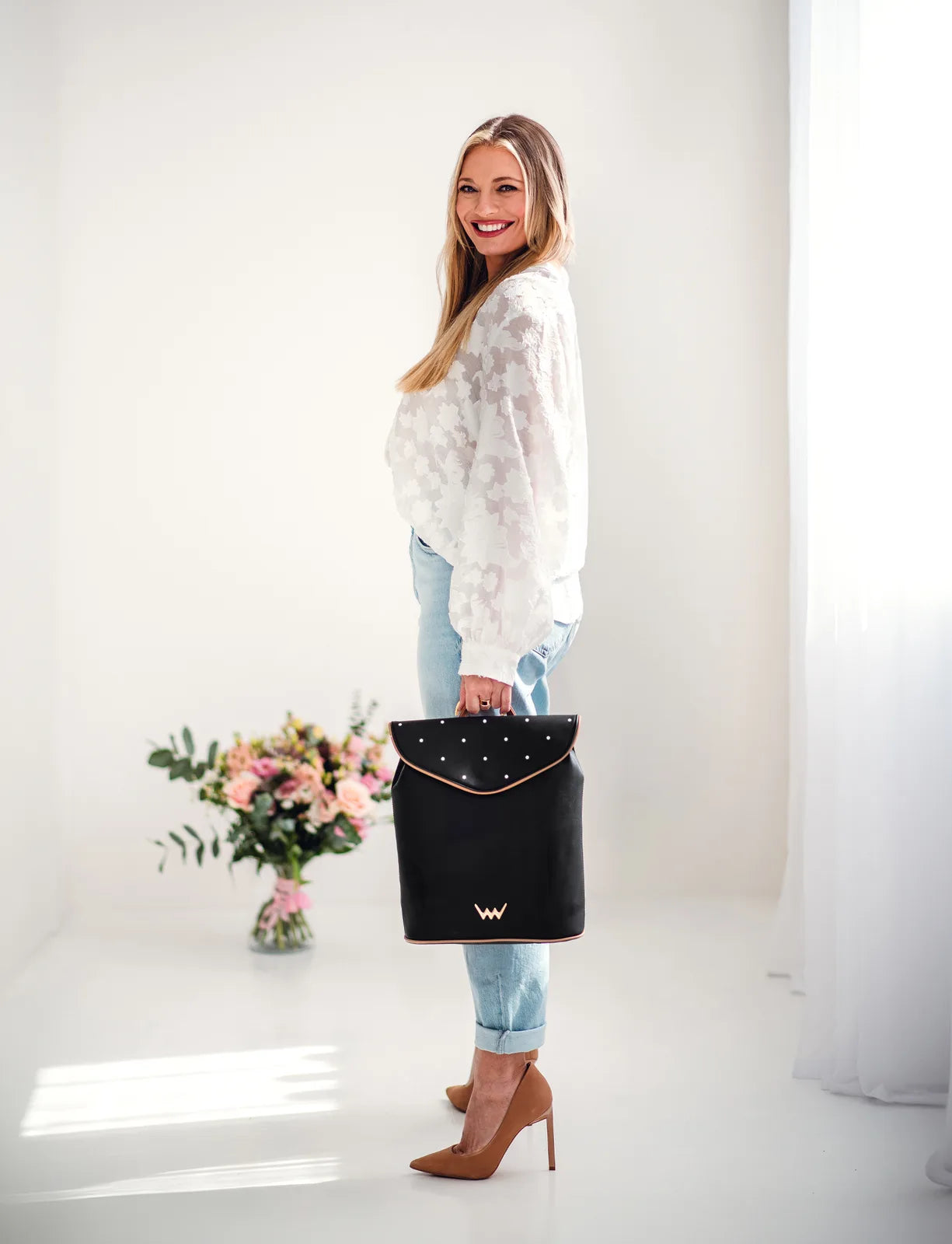 Joanna Lisbonne - zaino spazioso da città con zip