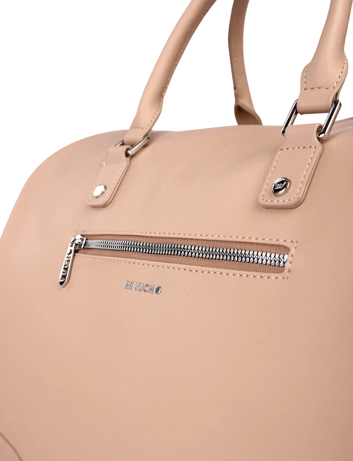 Doryge Beige - Borsa da viaggio elegante con zip, capiente e resistente